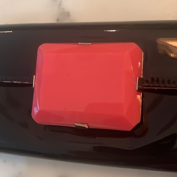 Vintage Gucci black patent clutch - Picture 4 of 6